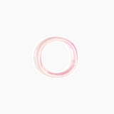 Dinosaur Designs Polished Classic Wishbone Bangle Bracelets in Shell Pink Colour resin with Wide Fit