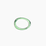 Dinosaur Designs Rock Wishbone Bangle Bracelets in Moss Colour resin with Wide Fit