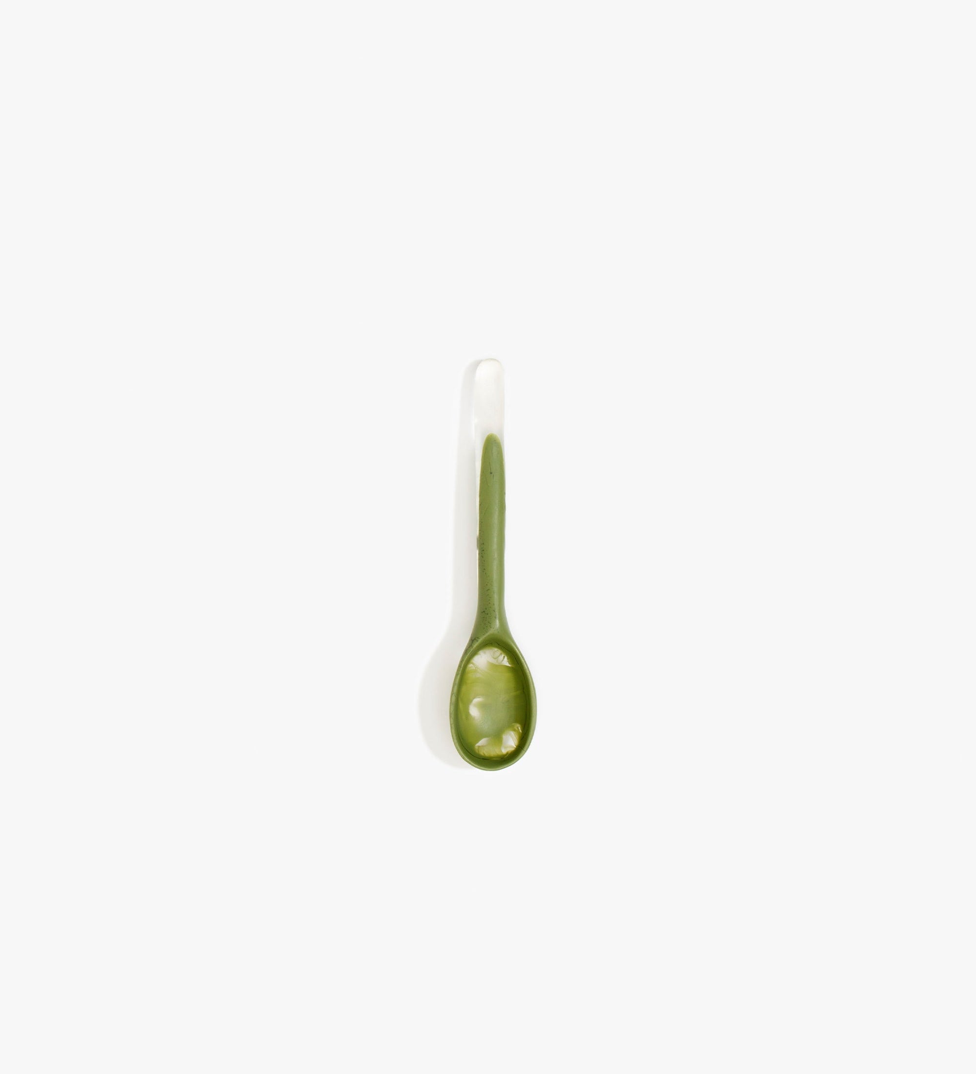 Dinosaur Designs Stone Spoon Tableware in Olive Colour resin