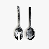 Dinosaur Designs Long Stone Servers Tableware in Black Marble Colour resin