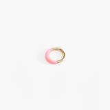 Dinosaur Designs Small Horn Ring Rings in Parakeet Colour resin with Nano-Coated Brass Material