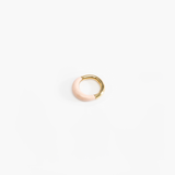 Dinosaur Designs Small Horn Ring Rings in Rose Swirl Colour resin with Nano-Coated Brass Material