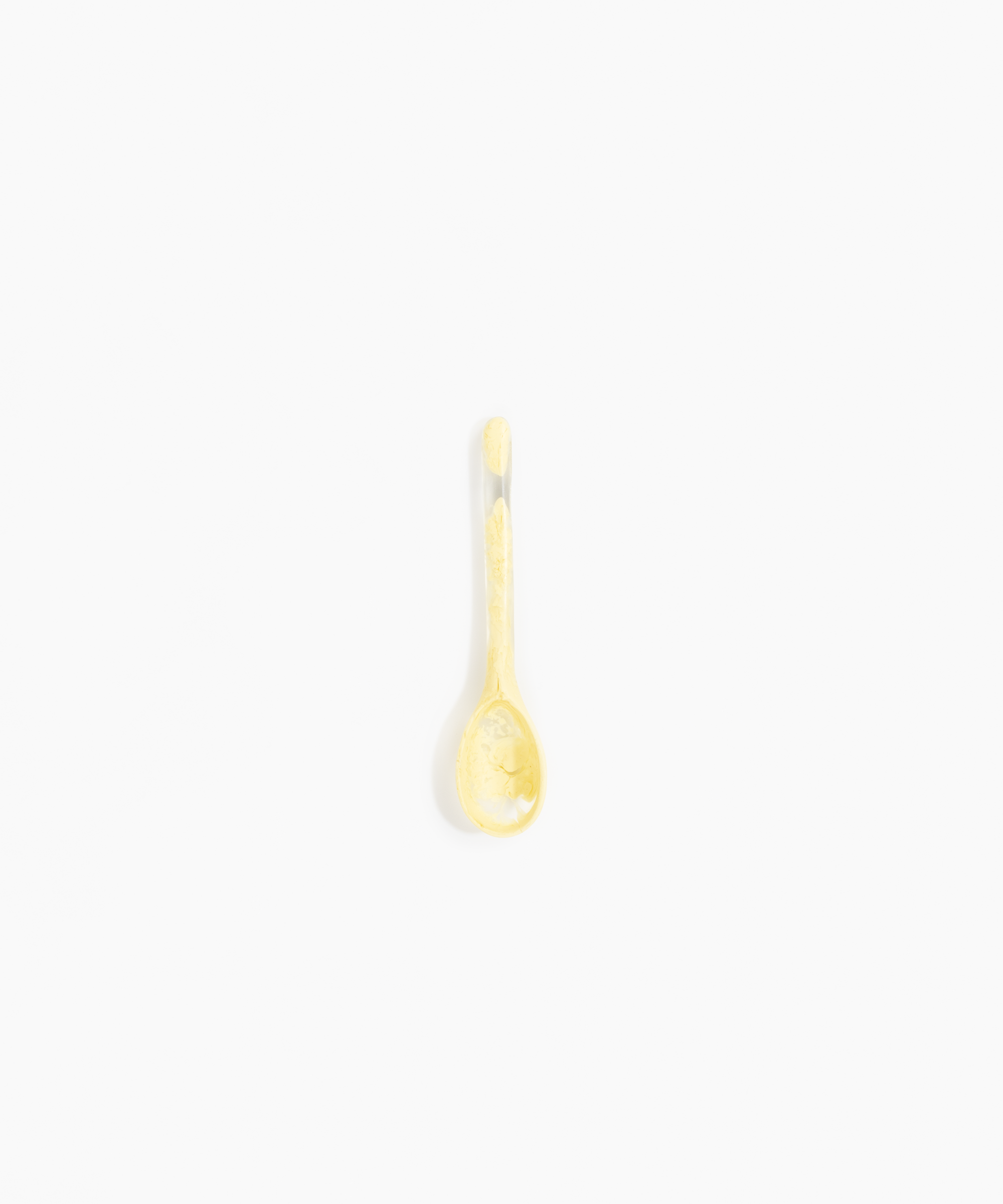 Dinosaur Designs Stone Spoon Tableware in Lemon Colour resin