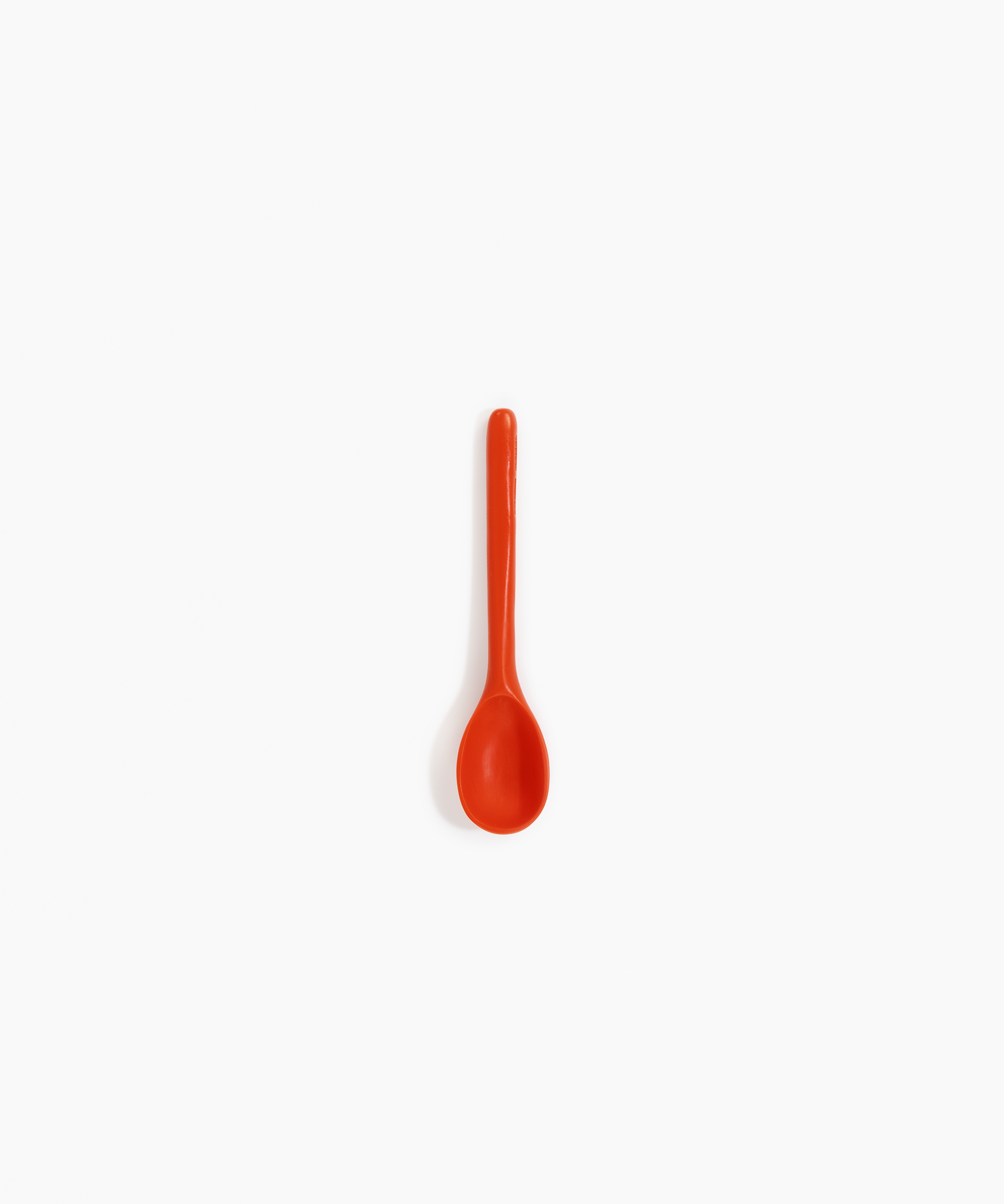 Dinosaur Designs Stone Spoon Tableware in Coral Pop Colour resin