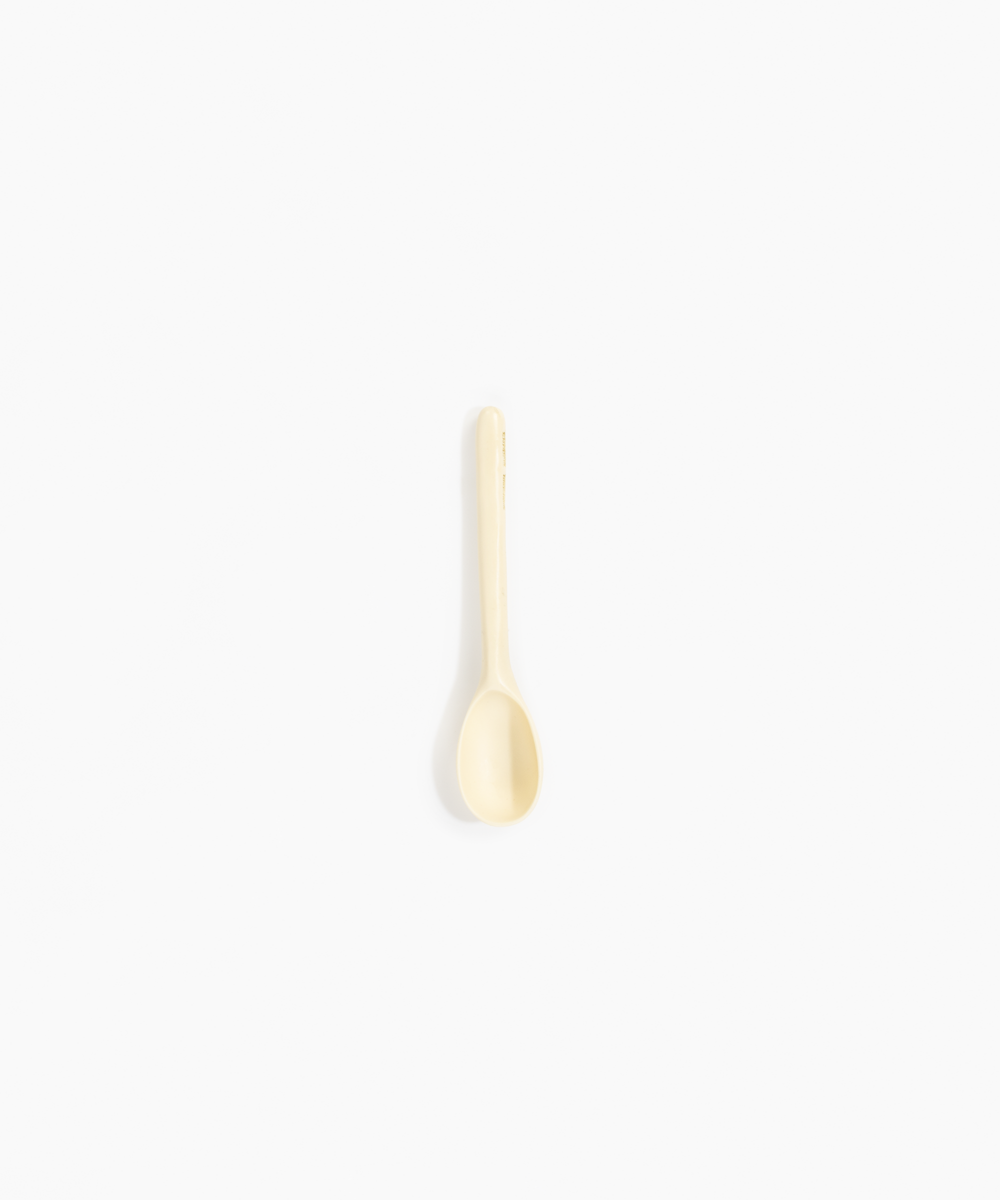 Dinosaur Designs Stone Spoon Tableware in Cream Colour resin