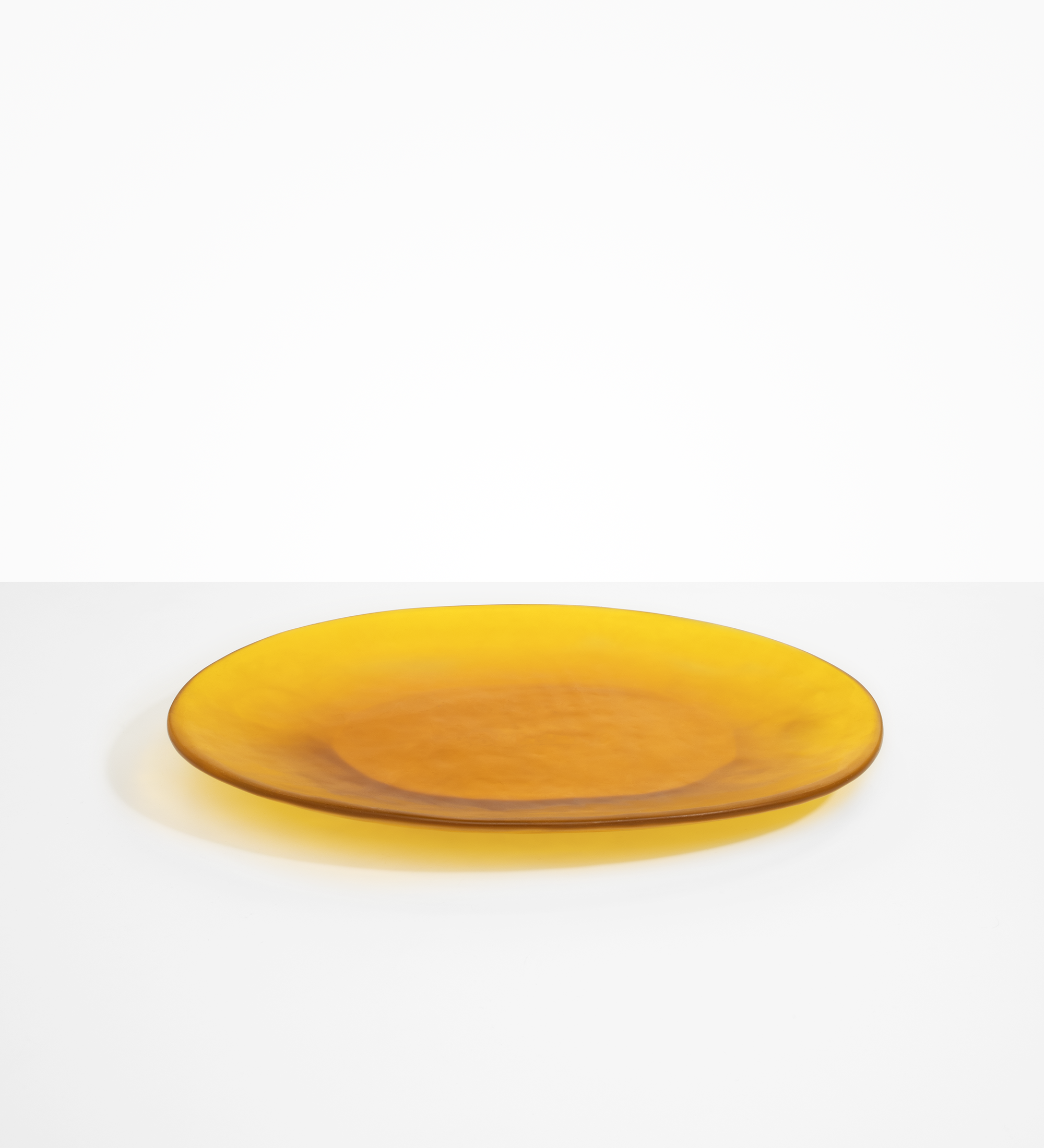 Dinosaur Designs Long Temple Platter Serving Platters in Honey Colour resin