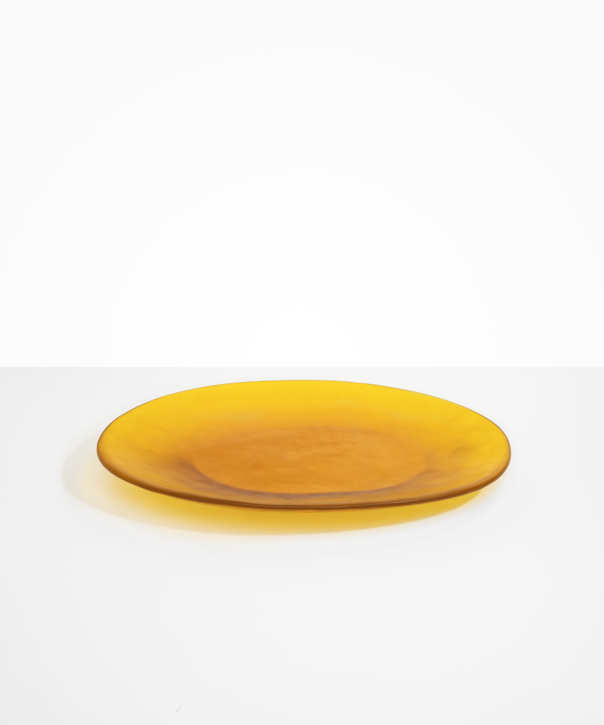 Dinosaur Designs Long Temple Platter Serving Platters in Honey Colour resin