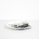 Dinosaur Designs Long Temple Platter Serving Platters in White Marble Colour resin