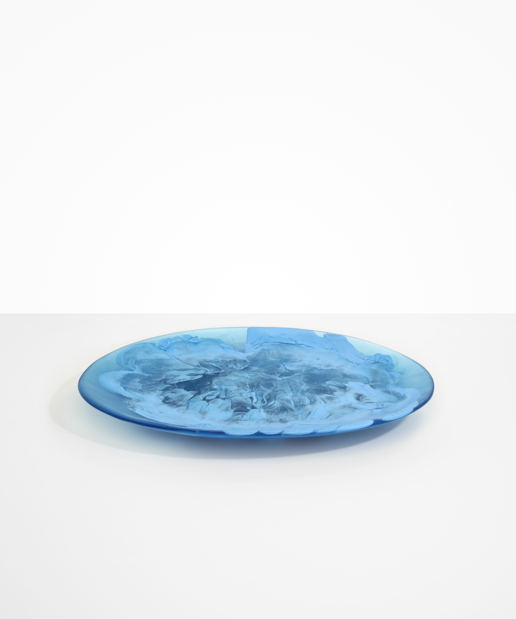 Dinosaur Designs Long Temple Platter Serving Platters in Sky Colour resin